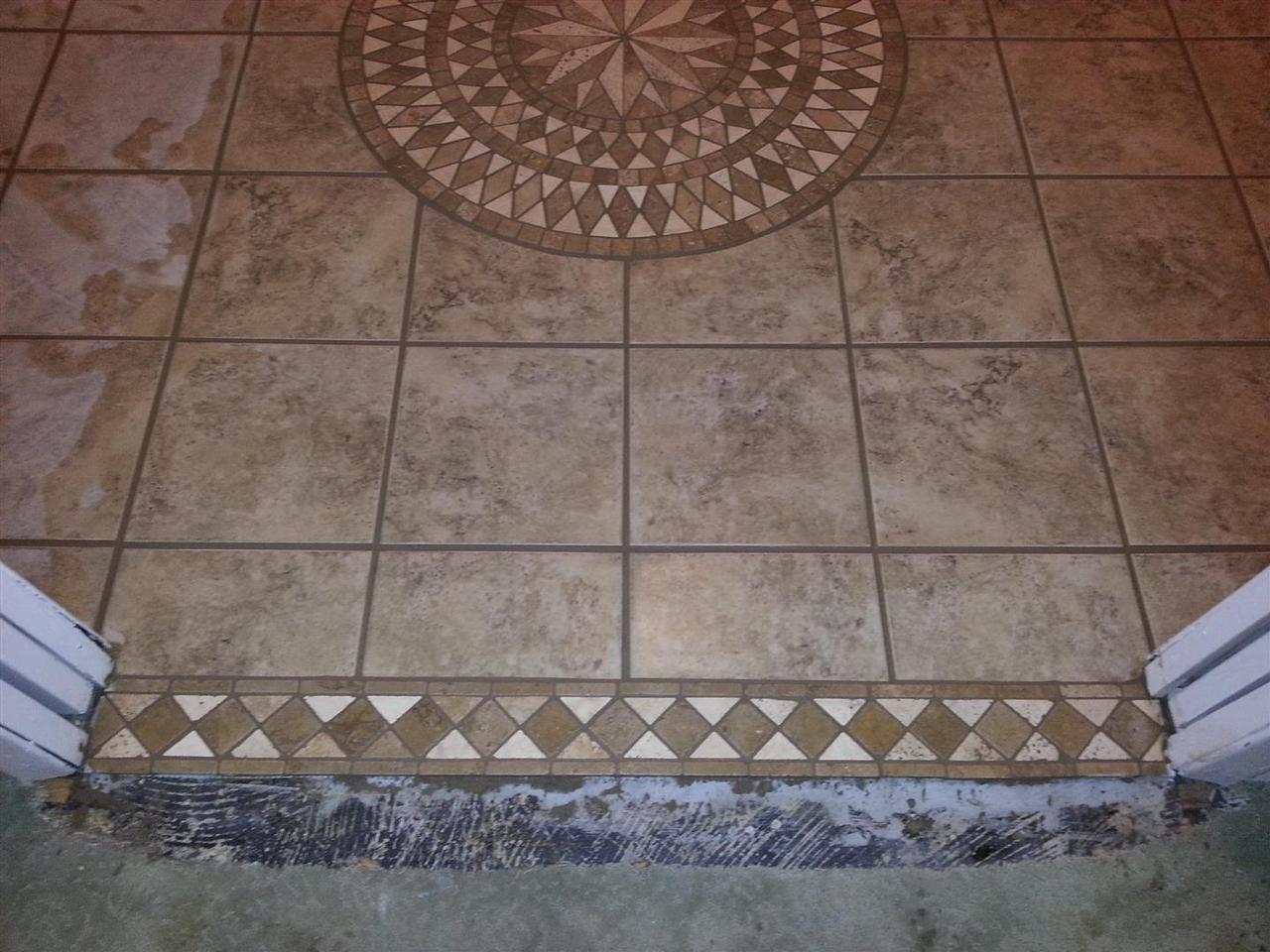 Tiling Bathroom Door Threshold bad renovations - hallway facelift Tiling Bathroom Door Threshold bad renovations - hallway facelift